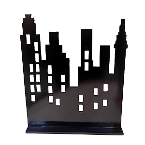 DISPLAY MDF PREDIO VAZADO PRETO