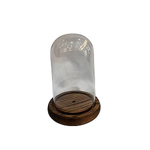 REDOMA COM BASE MADEIRA RUSTICO