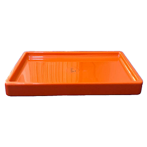 Bandeja Mosaico Retangular Festa Só Boleiras Laranja