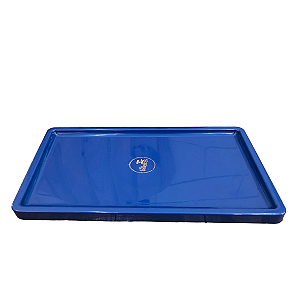Bandeja Mosaico Retangular Festa Só Boleiras Azul Petróleo