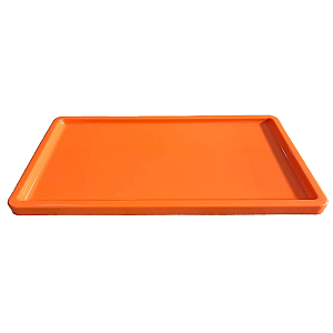 Bandeja Mosaico Retangular Festa Só Boleiras Neon Laranja