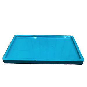 Bandeja Mosaico Retangular Festa Só Boleiras Verde Esmeralda