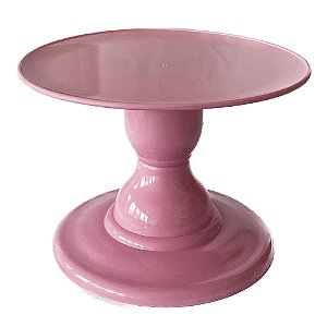 Prato Mosaico Pé Simples Só Boleiras 14,5X22 Rosa