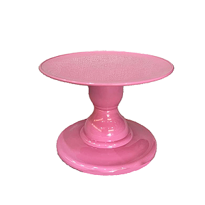 Prato Mosaico Pé Simples Só Boleiras 14,5X22 Rosa