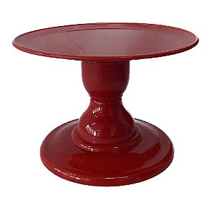 Prato Mosaico Pé Simples Só Boleiras 14,5X22 Vermelho
