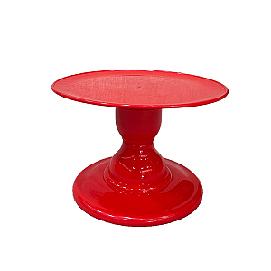 Prato Mosaico Pé Simples Só Boleiras 14,5X22 Vermelho