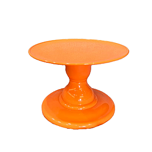 Prato Mosaico Pé Simples Só Boleiras 14,5X22 Laranja Neon