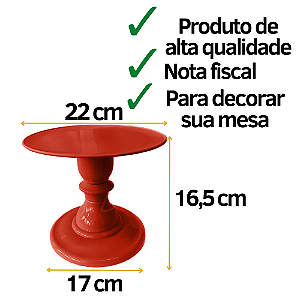 Prato Mosaico Pé Torneado Só Boleiras 16,5x22 Lilás