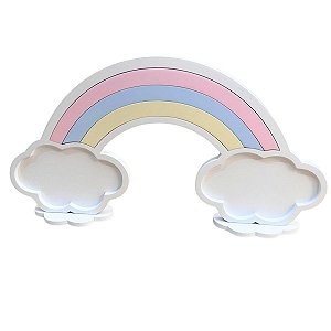 Arco Iris MDF Com Base Candy Color Decoração Mesa Festas