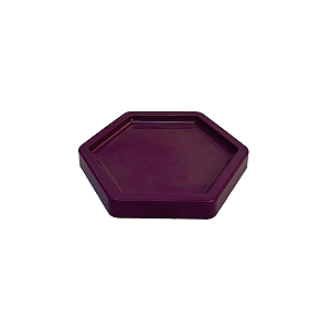 Bandeja Mosaico Sextavada Pequena Roxo Decorativo Festa
