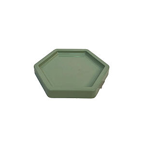 BANDEJA MOSAICO SEXTAVADA PEQ 15CM VERDE MENTA