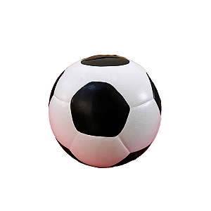 BOLA DE FUTEBOL COFRE CERAMICA MOD2 BRANCO E PRETO