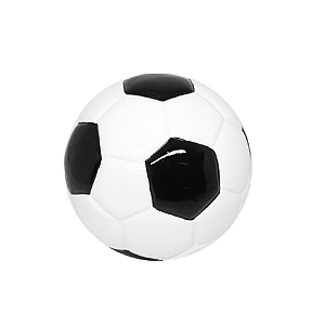 BOLA DE FUTEBOL CERAMICA PRETO E BRANCO
