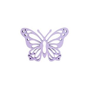 BORBOLETA FRUFRU MDF PEQUENA LILAS