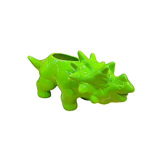 DINOSSAURO CERAMICA MOD 2 VERDE LIMAO