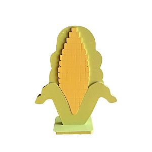 Espiga de Milho Verde Claro Com Amarelo Claro Decorativo
