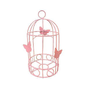 Gaiola Cute Borboleta Pequeno Rosa Bebê Decorativa Temática