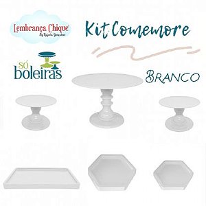 KIT COMEMORE SO BOLEIRAS BRANCO