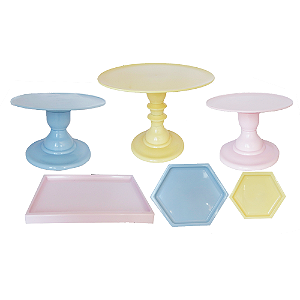 Kit Comemore Só Boleiras Pastel 5 Pcs Decoração Festa