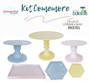 Kit Comemore Só Boleiras Pastel 5 Pcs Decoração Festa