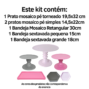 Kit Festa Comemore Só Boleiras 5 Pcs Terracota Verde Laranja