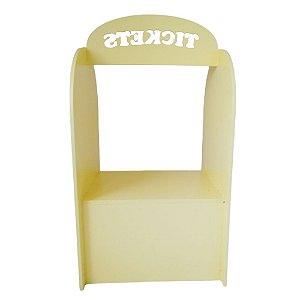 Tickets Amarelo Candy Decoração Festa Circo Bilheteria Mdf