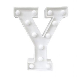 LETRA LED Y PLASTICO BRANCO 22CM