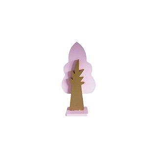 MINI ARVORE MDF PONTEIRA BICO ROSA BEBE