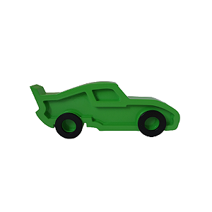 MINI CARRINHO DE CORRIDA MDF VERDE LIMAO