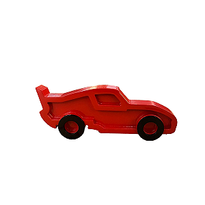 MINI CARRINHO DE CORRIDA MDF VERMELHO