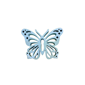 MINI BORBOLETA FRUFRU MDF AZUL BEBE