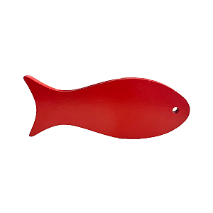 MINI PEIXE DE MDF VERMELHO