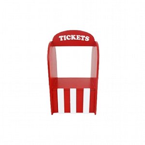 Mini Tickets Vermelho E Branco Decoração Festa Circo MDF
