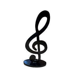 NOTA MUSICAL MODELO 3 PRETO MDF