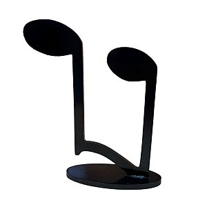 NOTA MUSICAL MODELO 2 PRETO MDF