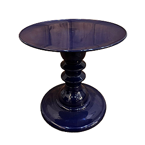 Prato Mosaico Pé Torneado Só Boleiras 19,5X22 Azul Marinho