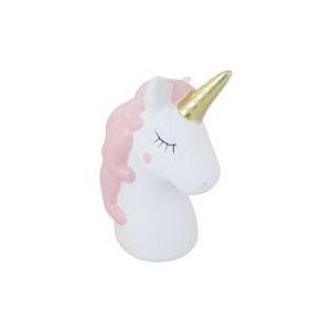 UNICORNIO DET ROSA CHIFRE DOURADO CERAMICA