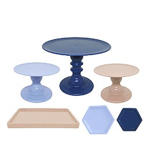 Kit Comemore 7 Só Boleiras 5 Pc Decoração Festa Aniversário