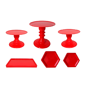 Kit Comemore Só Boleiras Vermelho 5 Pcs Festa Aniversário