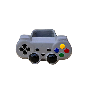 CACHEPOT CONTROLE DE VIDEO GAME CINZA