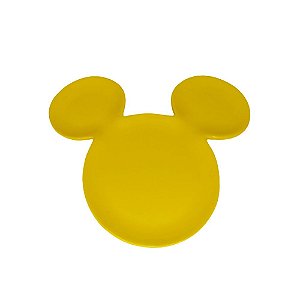 BANDEJA CABEÇA MICKEY CERAMICA AMARELO