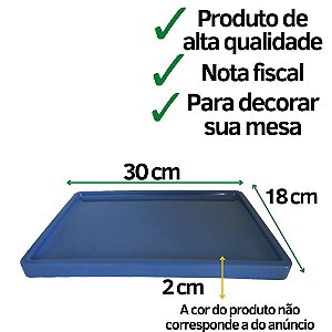Bandeja Mosaico Retangular Festa Só Boleiras Noz Mosacada