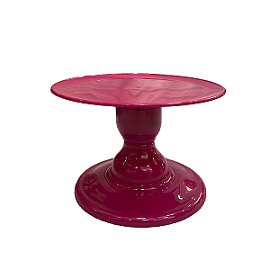 Prato Mosaico Pé Simples Só Boleiras 14,5X22 Fucsia