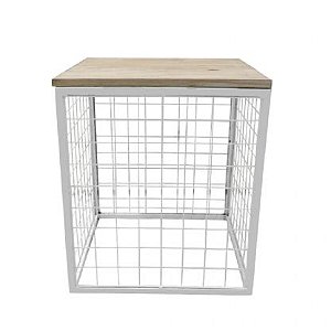 MESA CUBO TELADA BRANCO