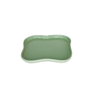 Bandeja Orgânica Só Boleiras 180 Verde Menta Decorativa