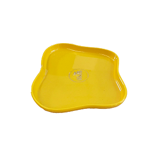 Bandeja Orgânica Só Boleiras 180 Amarelo Gema Decorativo