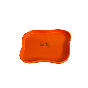 Bandeja Orgânica Só Boleiras 180 Laranja Decorativa Festa