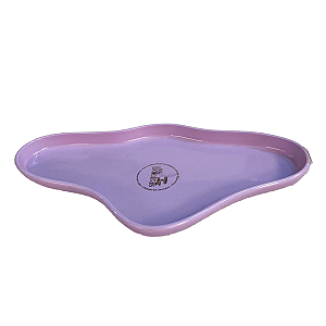 Bandeja Orgânica Lilás 250 Decorativa Festas Só Boleiras