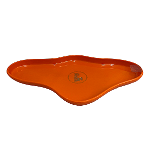 Bandeja Orgânica Laranja 250 Decorativa Festas Só Boleiras