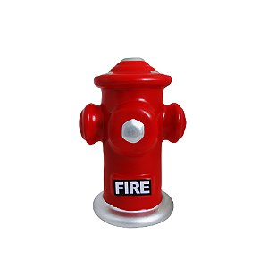 HIDRANTE FIRE DETALHE PRATA VERMELHO